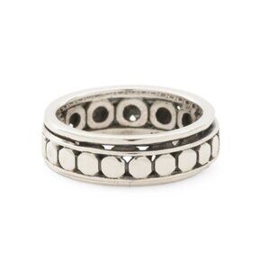 ANNIKA WITT Silver Made In Bali Sterling Silver Dots Spinner Ring